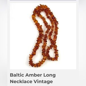 Baltic amber long necklace